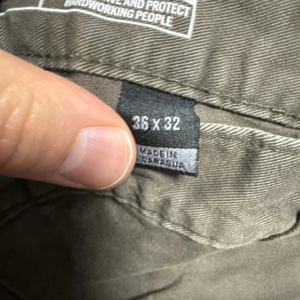 Carhartt Utility Work Pant Men 36x32 Brown Relaxed Fit Canvas Carpenter BN0324-M
